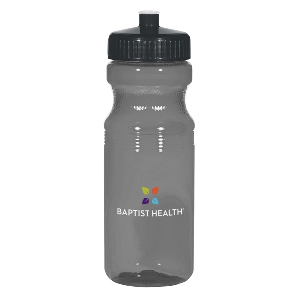 24 Oz. Poly-Clear Fitness Bottle. White and Translucent: Made With PET... from ASI 61125 Hit Promotional Products / Hit®