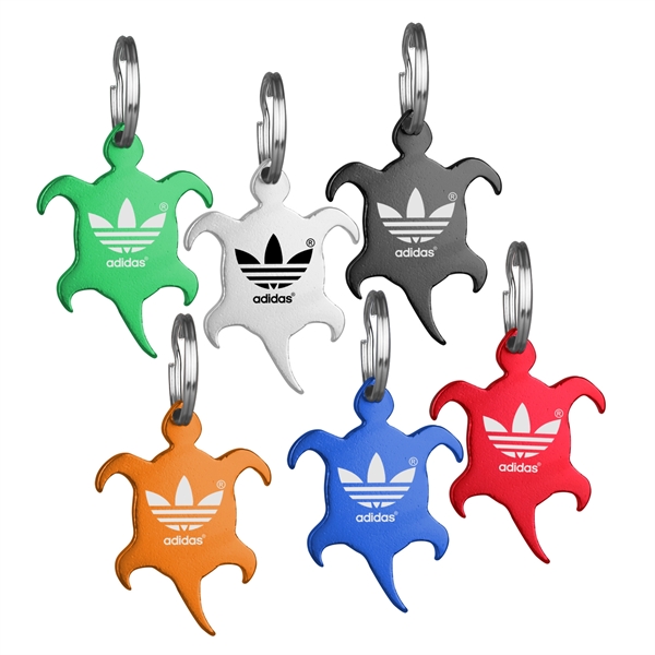Turtle Shaped Bottle Opener Keychain Key Holder... from ASI 74585 Nu Promo International / Nu Promo Line