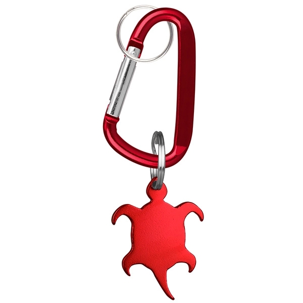 Turtle deluxe aluminum can and bottle opener with split key ring... from ASI 74585 Nu Promo International / Nu Promo Line