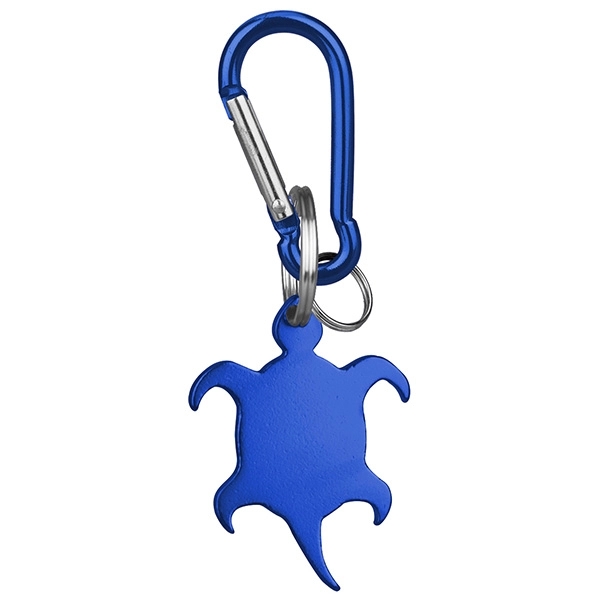 Turtle deluxe aluminum can and bottle opener with split key ring... from ASI 74585 Nu Promo International / Nu Promo Line