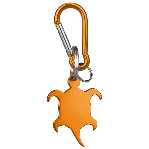 Turtle deluxe aluminum can and bottle opener with split key ring... from ASI 74585 Nu Promo International / Nu Promo Line