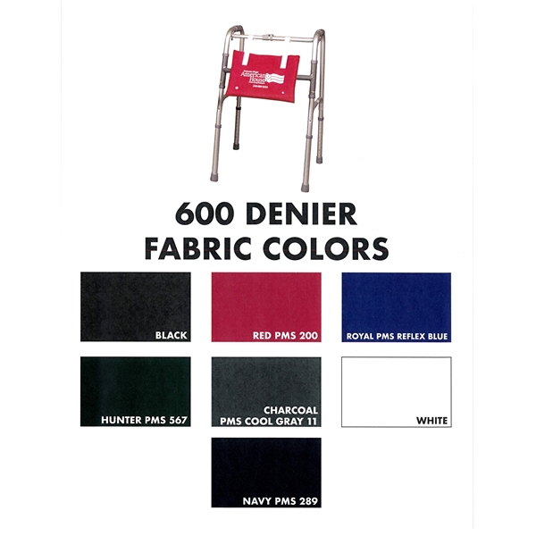 14" x 10" 600 Denier polyester and nylon assisted walker tote... from ASI 36558 Aprons, Etc.