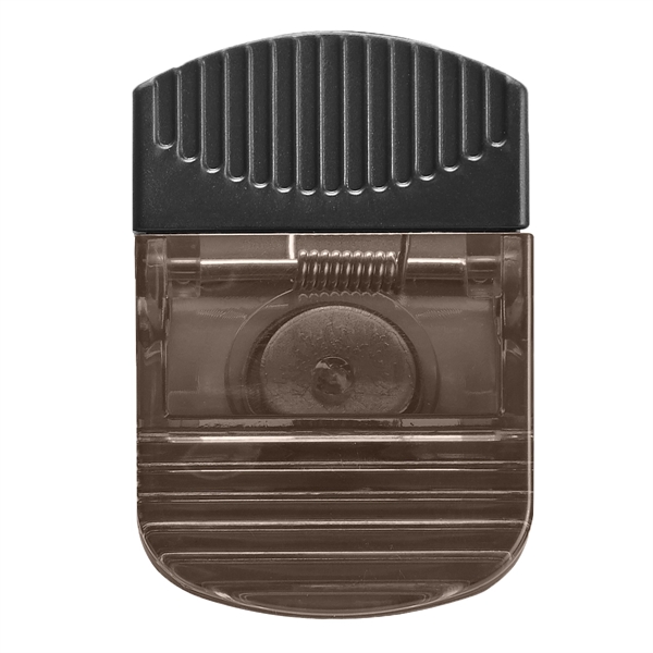 Wide Rectangle Clip.  Spring-Loaded Hinge.  Magnet on Back Side.... from ASI 61125 Hit Promotional Products / Hit®