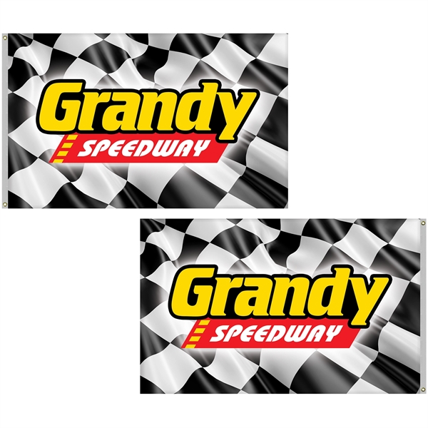 5' x 8' Full color standard double sided printed knitted polyester... from ASI 80228 Quinn