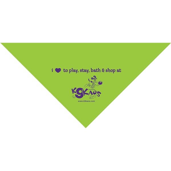14" x 14" x 19" triangular shaped bandanna made of 100%... from ASI 44020 Bandanna Promotions By CARO-LINE / Swag-Wag Pets