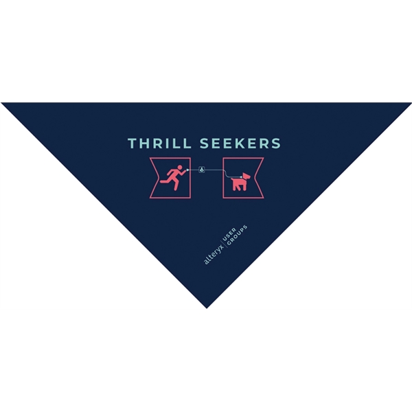 14" x 14" x 19" triangular shaped bandanna made of 100%... from ASI 44020 Bandanna Promotions By CARO-LINE / Swag-Wag Pets