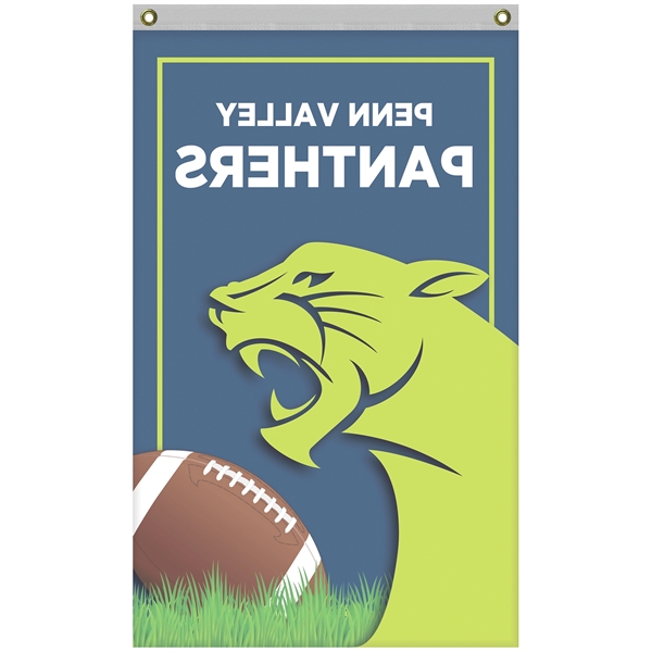 2.5' x 4' Standard Single Reverse Knitted Polyester Vertical Banners... from ASI 80228 Quinn