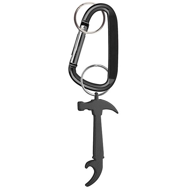 Hammer deluxe aluminum can and bottle opener with split key ring... from ASI 74585 Nu Promo International / Nu Promo Line