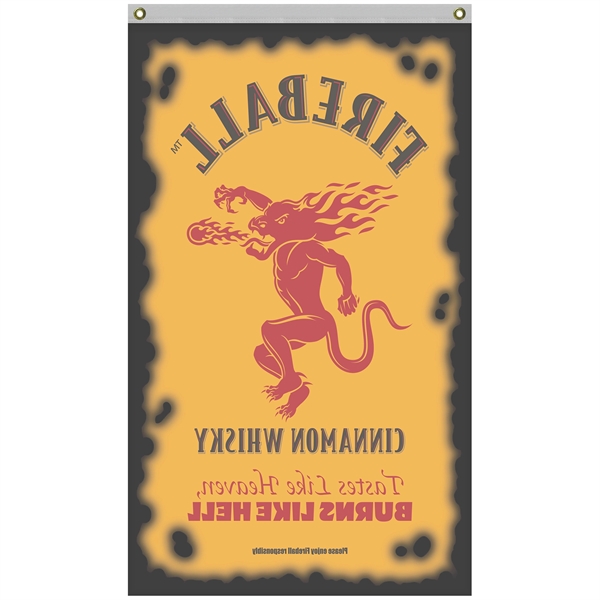 3' x 5' Standard Single Reverse Knitted Polyester Vertical Banners... from ASI 80228 Quinn