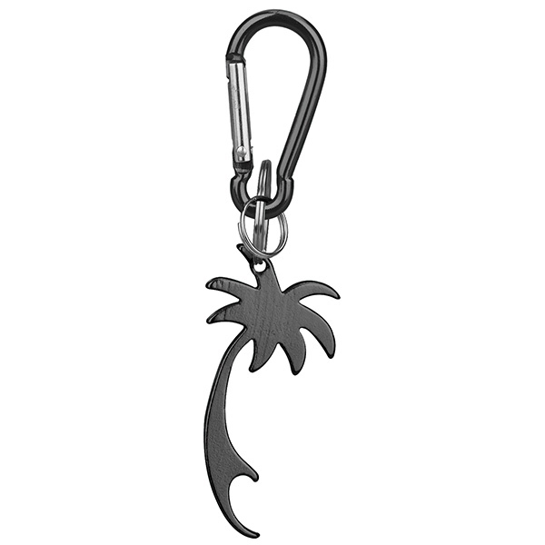 Coconut palm tree deluxe aluminum can and bottle opener with split... from ASI 74585 Nu Promo International / Nu Promo Line