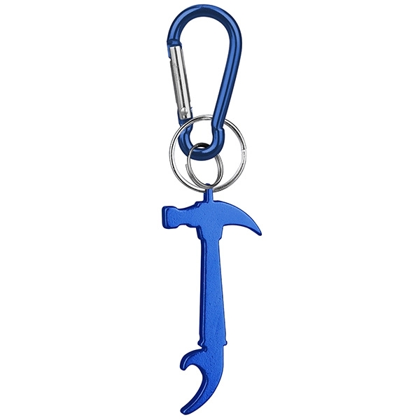 Hammer deluxe aluminum can and bottle opener with split key ring... from ASI 74585 Nu Promo International / Nu Promo Line