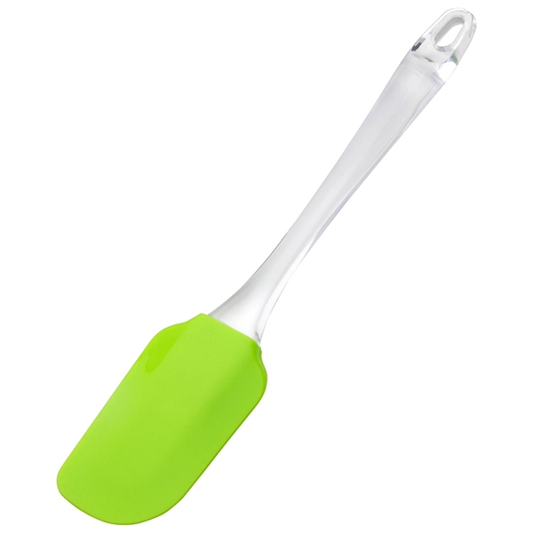 Spatula with a silicone blade and clear acrylic handle.... from ASI 57956 Graphco line