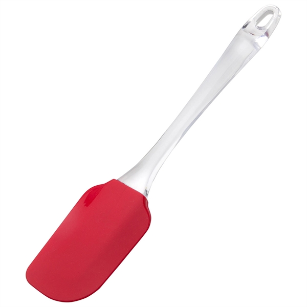 Spatula with a silicone blade and clear acrylic handle.... from ASI 57956 Graphco line
