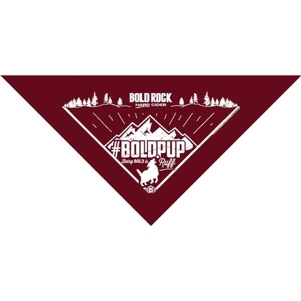 22'' x 22'' x 29" solid cotton triangular bandana.... from ASI 44020 Bandanna Promotions By CARO-LINE / Swag-Wag Pets