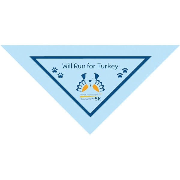 22'' x 22'' x 29" solid cotton triangular bandana.... from ASI 44020 Bandanna Promotions By CARO-LINE / Swag-Wag Pets