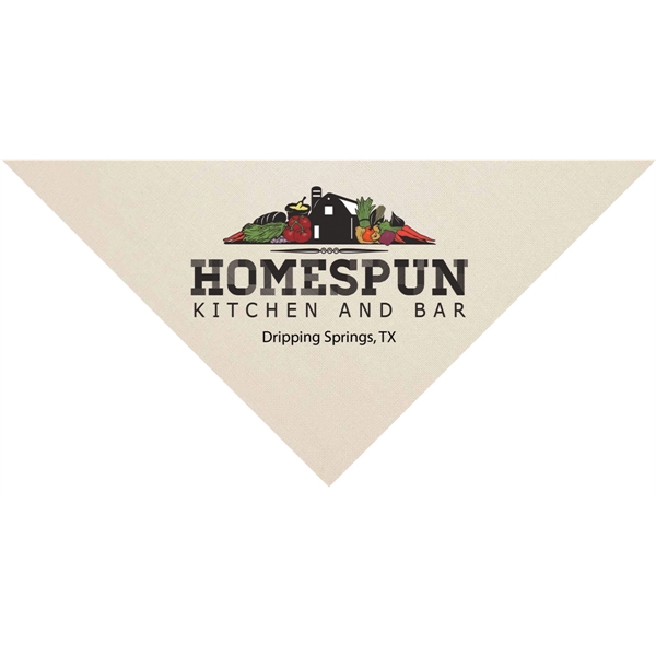 22'' x 22'' x 29" solid cotton triangular bandana.... from ASI 44020 Bandanna Promotions By CARO-LINE / Swag-Wag Pets