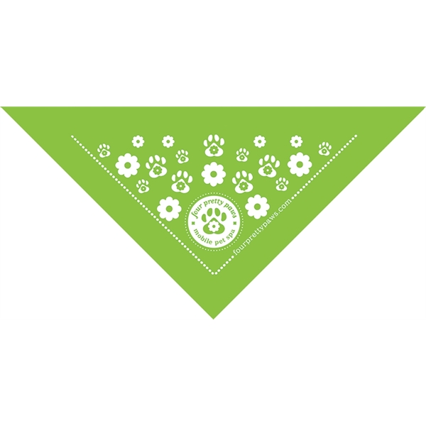 22'' x 22'' x 29" solid cotton triangular bandana.... from ASI 44020 Bandanna Promotions By CARO-LINE / Swag-Wag Pets