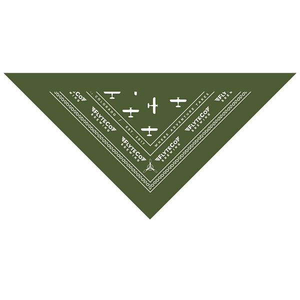 22'' x 22'' x 29" solid cotton triangular bandana.... from ASI 44020 Bandanna Promotions By CARO-LINE / Swag-Wag Pets
