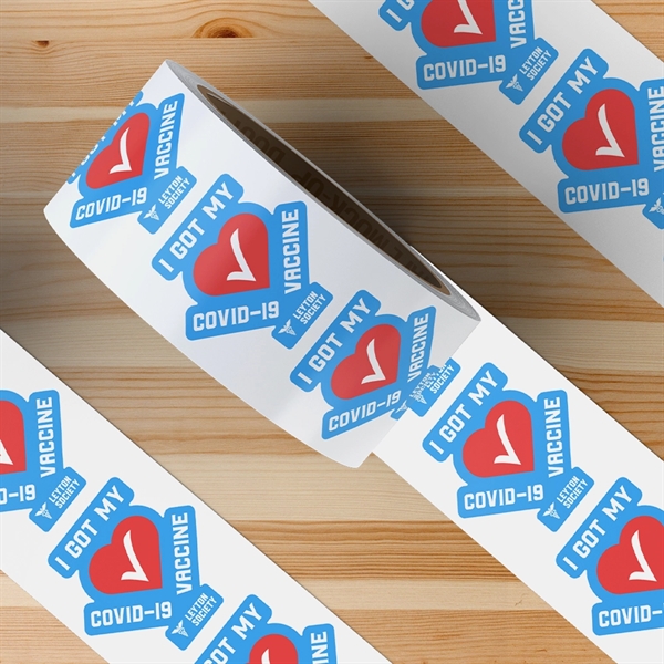 Custom Vaccine Stickers in Any Shape and Size... from ASI 89791 StickerYou