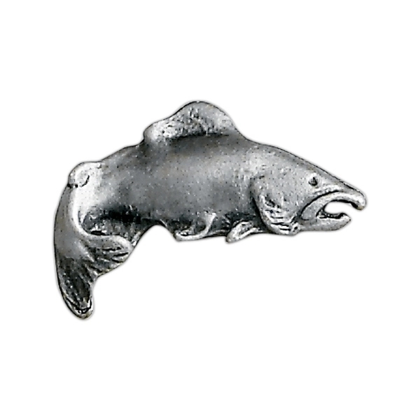 Fish shape lapel pin with military clutch.... from ASI 68760 Marken Industries
