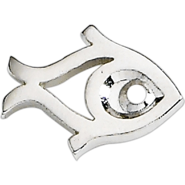 Fish shape lapel pin with military clutch.... from ASI 68760 Marken Industries