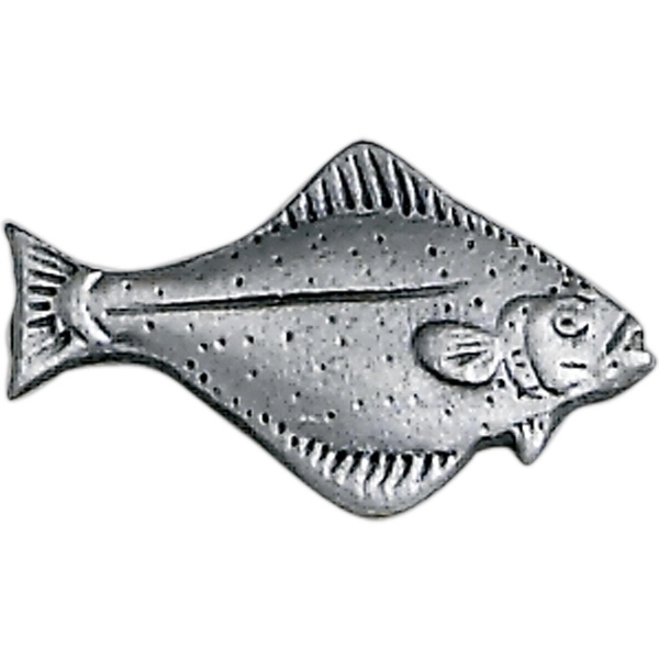 Fish shape lapel pin with military clutch.... from ASI 68760 Marken Industries