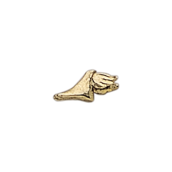 Foot lapel pin with military clutch.... from ASI 68760 Marken Industries