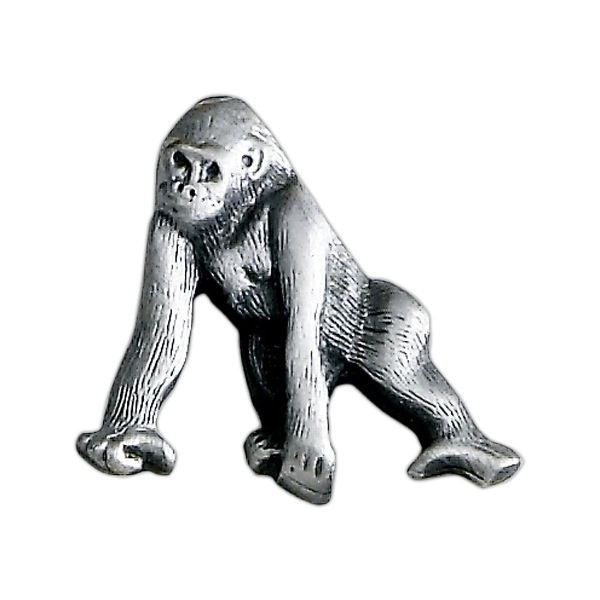 Gorilla shape lapel pin with military clutch.... from ASI 68760 Marken Industries