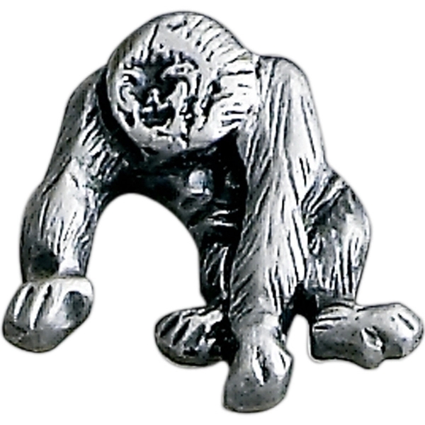 Gorilla shape lapel pin with military clutch.... from ASI 68760 Marken Industries