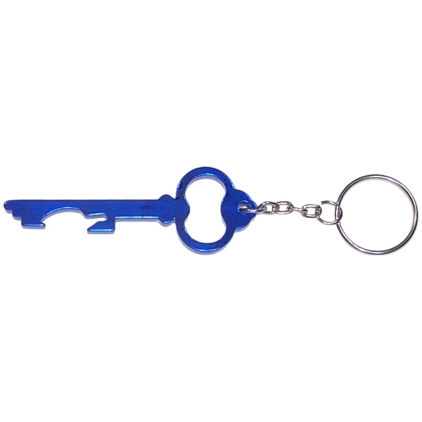 Key shaped aluminum bottle opener with key chain.... from ASI 74585 Nu Promo International / Nu Promo Line
