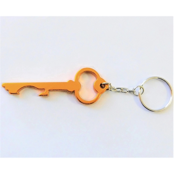 Key shaped aluminum bottle opener with key chain.... from ASI 74585 Nu Promo International / Nu Promo Line