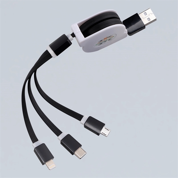 Retractable 3 in 1 charging cable... from ASI 64845 Kin Image Inc