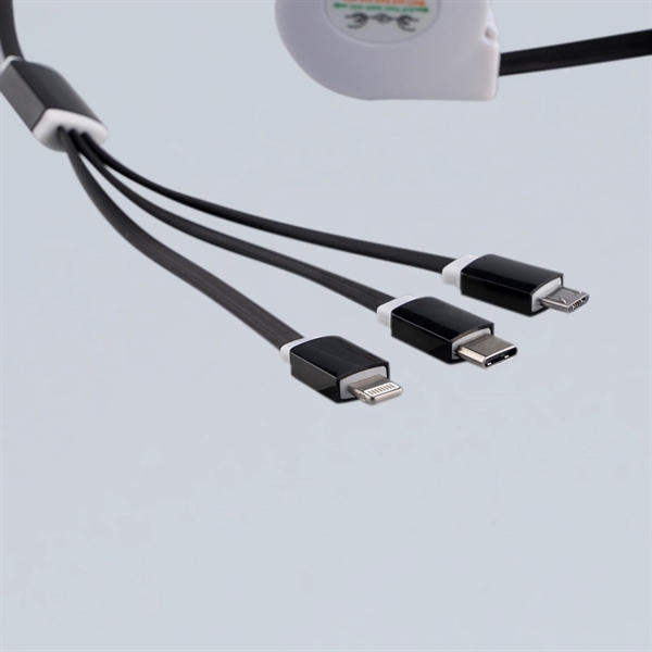 Retractable 3 in 1 charging cable... from ASI 64845 Kin Image Inc