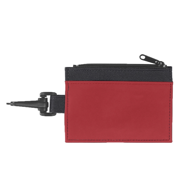 ID holder with zippered compartment and split ring.... from ASI 61125 Hit Promotional Products / Hit®