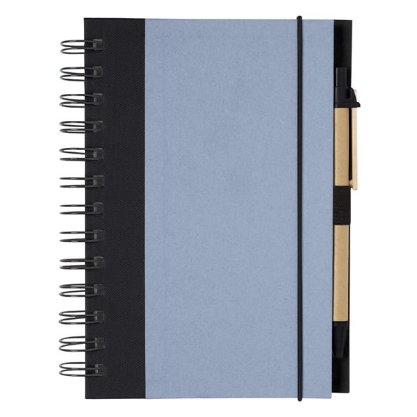 Spiral notebook and pen with elastic pen loop and elastic band... from ASI 61125 Hit Promotional Products / Hit®