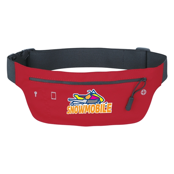 Running Belt Fanny Pack. Lg Zippered Front Pocket. Inside Key Pocket.... from ASI 61125 Hit Promotional Products / Hit®