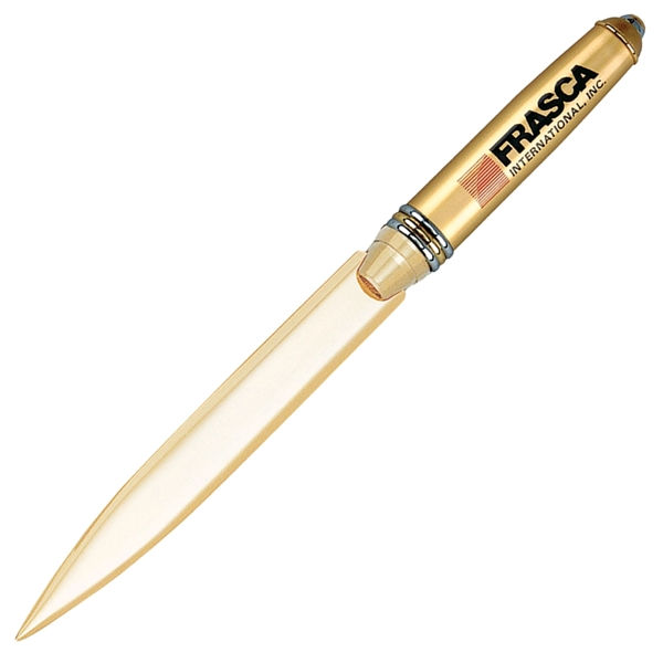 Brass letter opener with matte coated finish and polished gold accents.... from ASI 68190 Lungsal / Lungsal