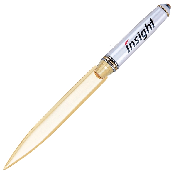 Brass letter opener with matte coated finish and polished gold accents.... from ASI 68190 Lungsal / Lungsal