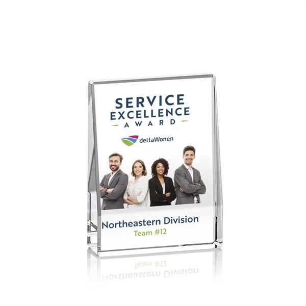 The Miranda VividPrint™ Award is an extra thick freestanding solid Optical... from ASI 84592 St Regis Group / St Regis