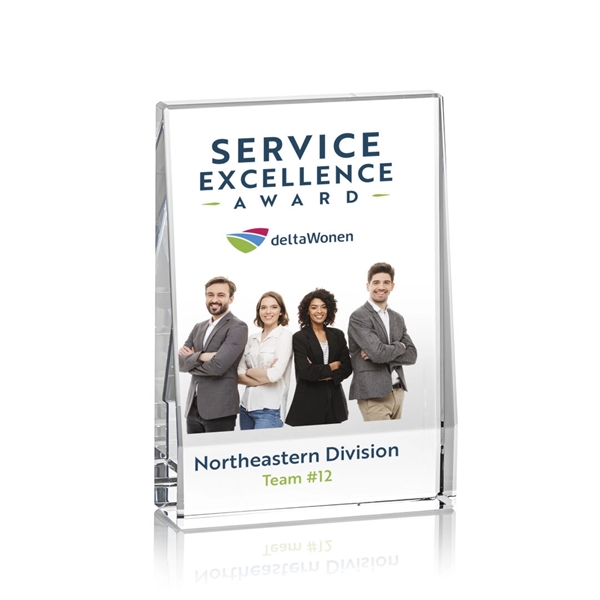 The Miranda VividPrint™ Award is an extra thick freestanding solid Optical... from ASI 84592 St Regis Group / St Regis