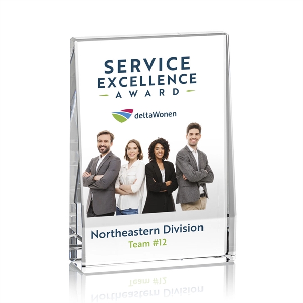 The Miranda VividPrint™ Award is an extra thick freestanding solid Optical... from ASI 84592 St Regis Group / St Regis