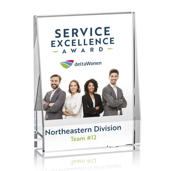 The Miranda VividPrint™ Award is an extra thick freestanding solid Optical... from ASI 84592 St Regis Group / St Regis