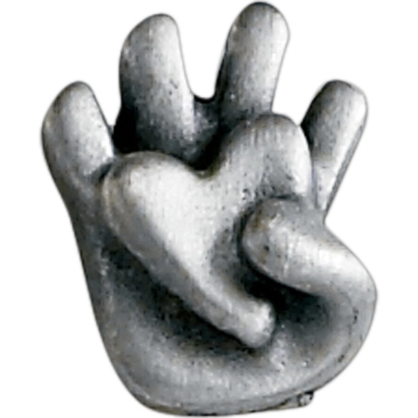 Heart lapel pin with military clutch.... from ASI 68760 Marken Industries