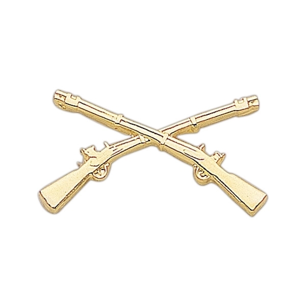Gun - MK design cast lapel pin with military clutch.... from ASI 68760 Marken Industries