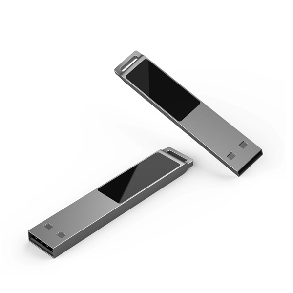 Rectangular zinc alloy USB flash drive with loop top and LED... from ASI 37218 Athena Promo (tm)