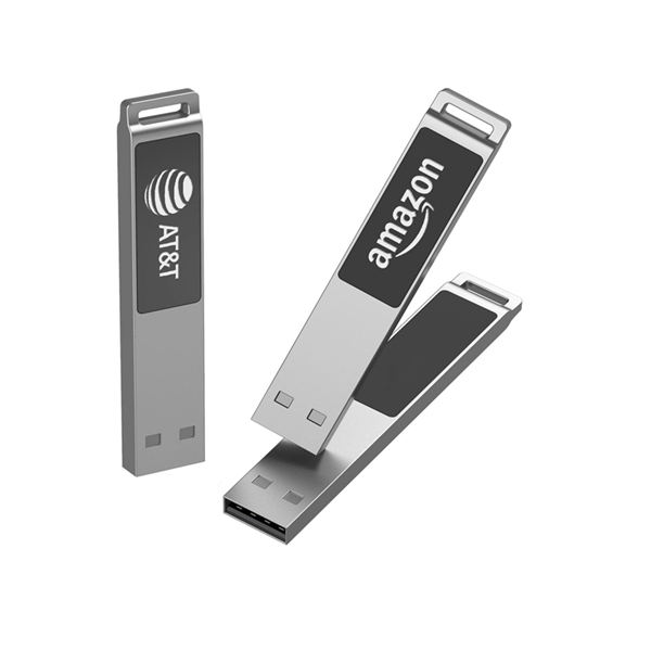 Rectangular zinc alloy USB flash drive with loop top and LED... from ASI 37218 Athena Promo (tm)