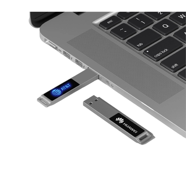Rectangular zinc alloy USB flash drive with loop top and LED... from ASI 37218 Athena Promo (tm)