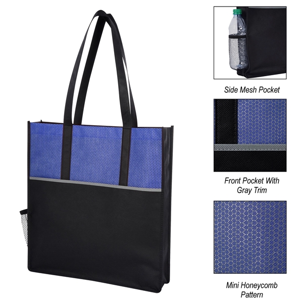 15" x 16" x 3" Promenade 80GSM non-woven polypropylene tote bag... from ASI 61125 Hit Promotional Products / Hit®