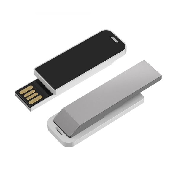 Zinc alloy and ABS plastic paper clip-shaped USB flash drive in... from ASI 37218 Athena Promo (tm)