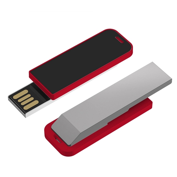 Zinc alloy and ABS plastic paper clip-shaped USB flash drive in... from ASI 37218 Athena Promo (tm)